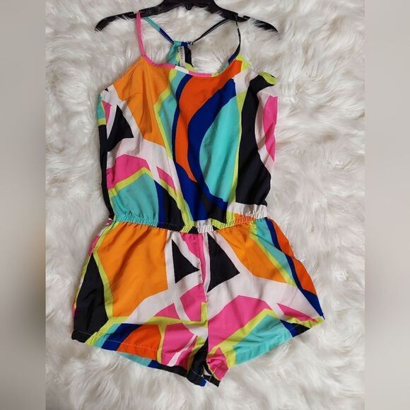 Fabletics Neema multicolored romper in popsicle print‎ - Picture 10 of 12